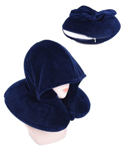 Memory Foam Nackenkissen mit Kapuze