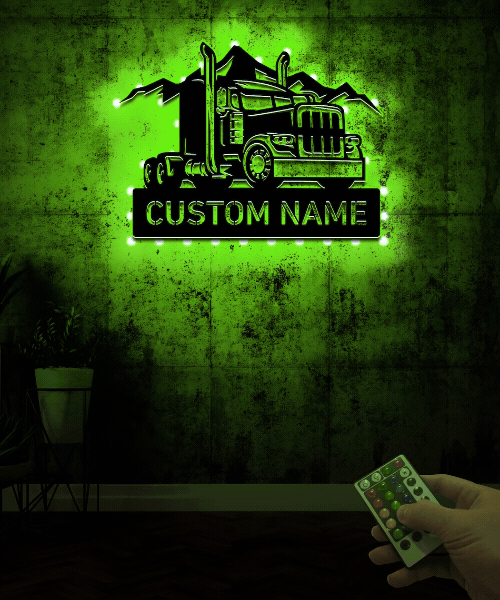 Metall Semi Lkw Treiber Zeichen