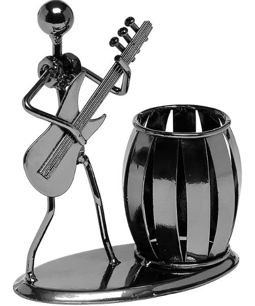 MyGift Dekorative Gunmetal Schreibtisch Stift