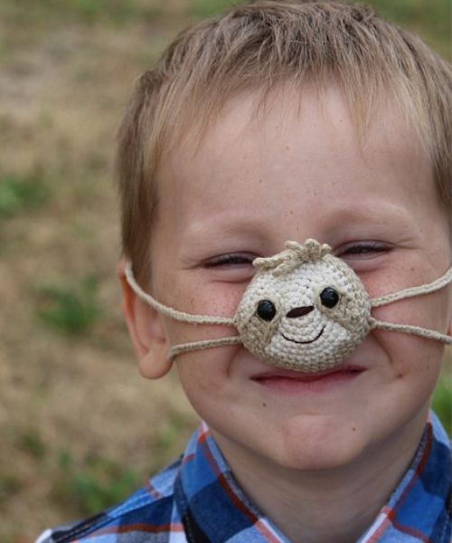 Nasenwärmer Faultier-Liebhaber