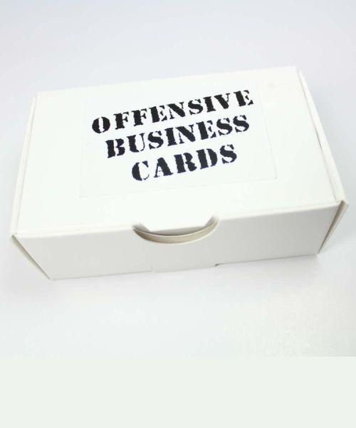Offensive Visitenkarten