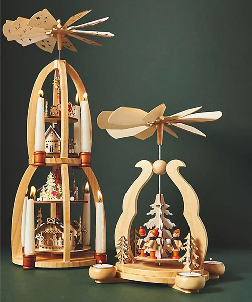 Ornamentkerzen mit Geschenkboxen