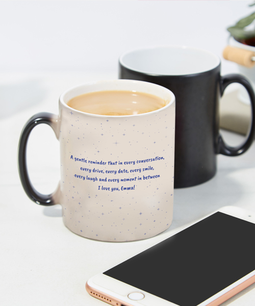 Personalisierbare Tasse mit Text
