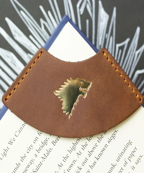 personalisiert GOT Leder Lesezeichen