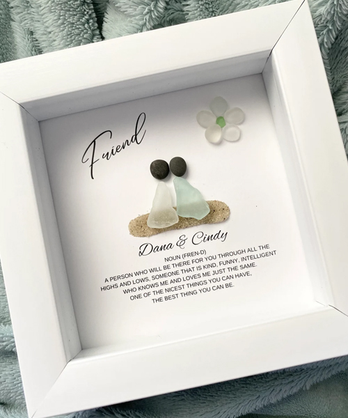 Personalisierte Seeglas Kunst Sick