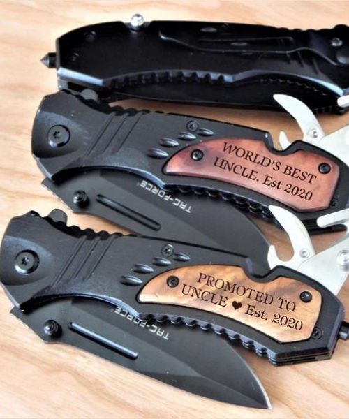 Personalisiertes Messer Geschenk für Onkel