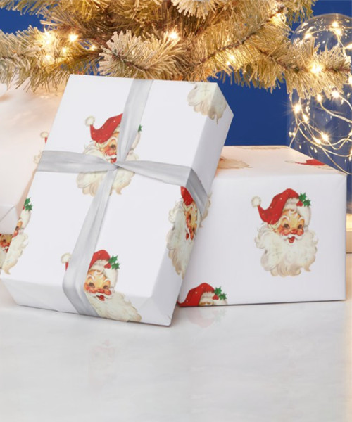 Retro Weihnachtspapier Geschenkpapier