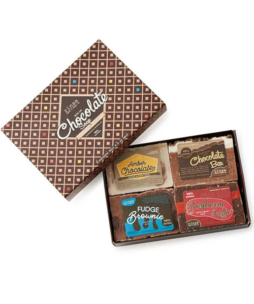 Schachtel mit Schokoladenseifen