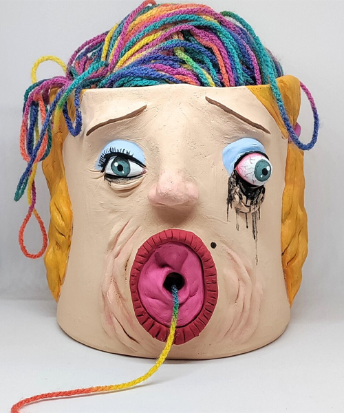 Schlag Up Puppe Garn Schale