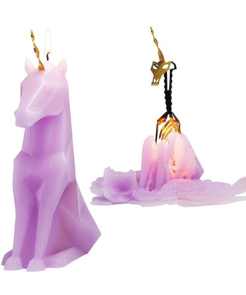 Schmelzende Einhorn Skelett Kerze Schmelzende Einhorn Skelett Kerze