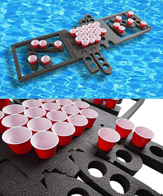 Schwimmender Beer Pong