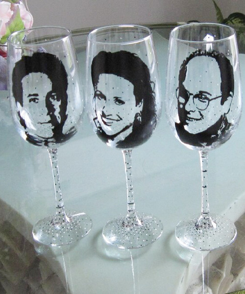 Seinfeld Handbemaltes Glas