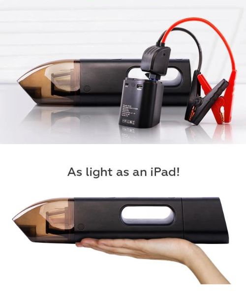 3-in-1-Starthilfe, Vakuum und Powerbank