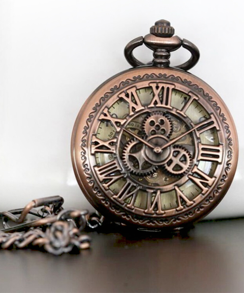 Steampunk Taschen uhr