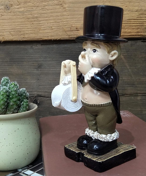 Toilettenbutler Statue Toilettenpapierhalter