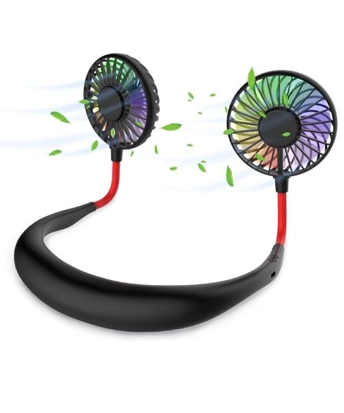 Tragbarer freihändiger Nackenventilator