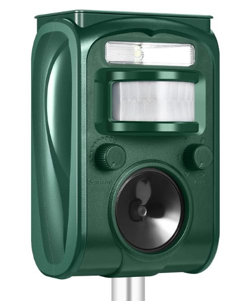 Triumpeek Ultraschall Tiervertreiber mit Bewegungsmelder