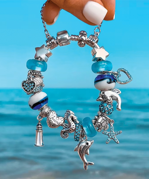 Verteidigen die Delphine Charm Armband