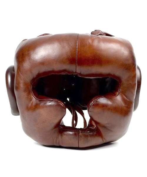 Vintage Leder Boxing Helm