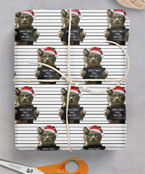 Weihnachtsbaum Killer Geschenkpapier